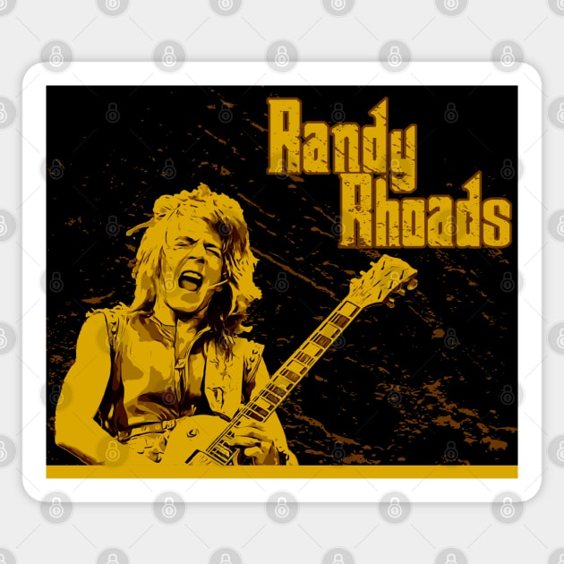 Randy Rhoads Sticker by Nana On Here